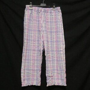 TIME OUT | medium | Textured Plaid Lounge Pants | Waistband and Drawstring